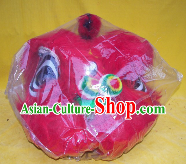 One Person Chinese New Year Parade Red Children Size Lion Dance Costumes for Children