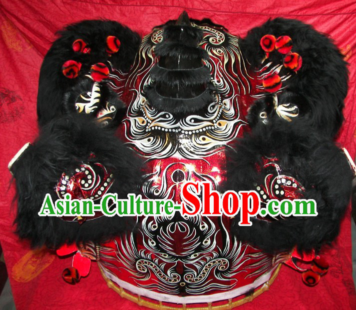 Top Quality Competition and Parade Chinese Lion Dance Costumes Complete Set