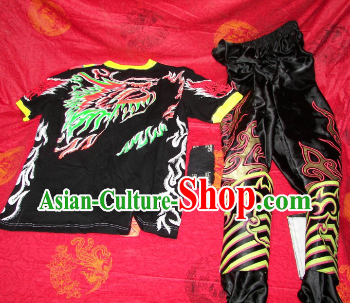 Luminous Dragon Dancer T-shirt, Pants and Leg Wrappings Set