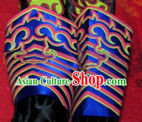 Blue Professional Competiton and Performance Dragon Dancer and Lion Dance Legs Wrappings