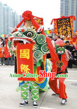 Chinese Festival Celebration Kylin Dance Costumes Complete Set