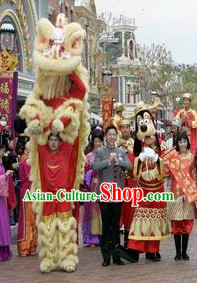 Happy Chinese New Year Parade Lion Dance Costume Complete Set