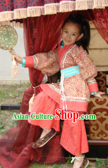 Traditional Chinese Hanfu Outfit Clothing for Kids