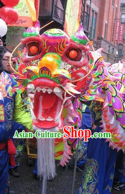 Illuminated Chinese Folk Dragon Dance Costumes Complete Set