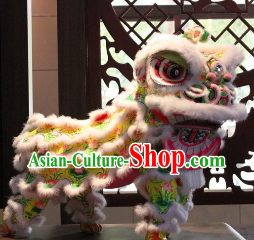 Chinese Classic Lotus Lion Dance Outfit Complete Set