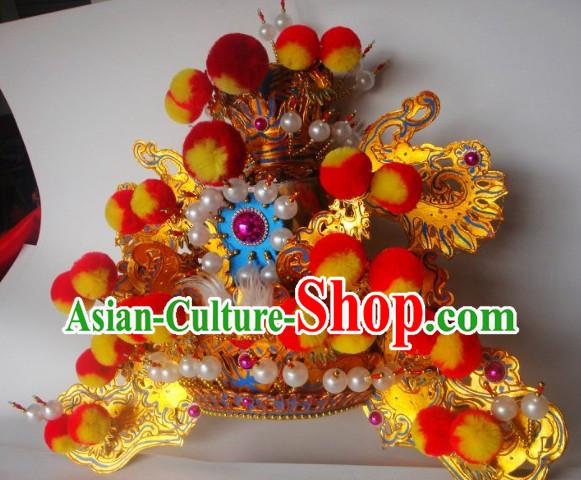 Traditional Chinese Peking Beijing Opera Hat Headgear for Men