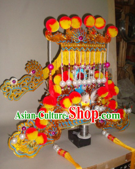 Traditional Chinese Beijing Opera Jade Emperor Headgear for Men