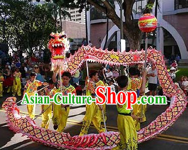Professional Competition and Performance Ultraviolet College Dragon Dance Costumes Complete Set