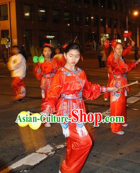 Traditional Chinese New Year Parade Dance Costumes for Women