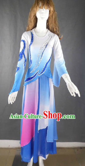 Professional Solo Dancing Costumes and Headwear Complete Set for Women