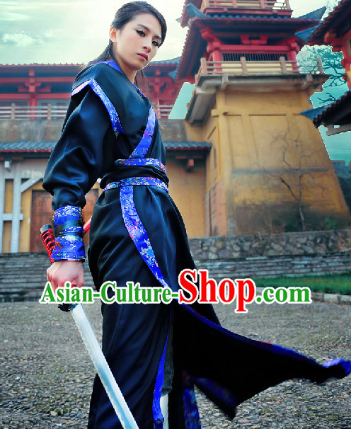 Black Ancient Swordman Costumes