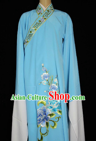 Chinese Light Blue Xiao Sheng Robe