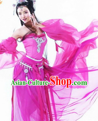 Chinese Traditional Dance Costume and Hair Decorations