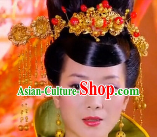 Ancient Chinese Empress Headwear and Wig