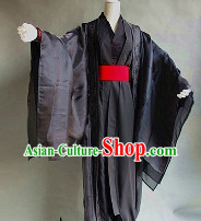 Ancient Black Master Guzhuang Clothes for Boys