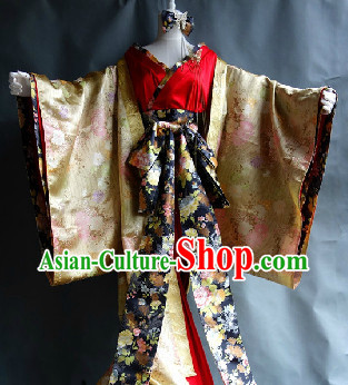 Japanese Stage Performance Kimono Costumes for Girls
