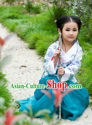 Ancient Chinese Hanfu Clothes for Kids