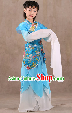 Water Sleeves Classical Dancing Costumes Complete Set for Children