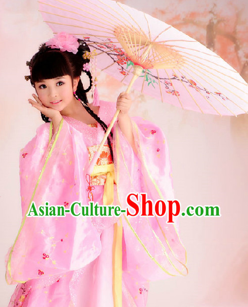 Ancient Palace Pink Princess Suits Complete Set for Kids