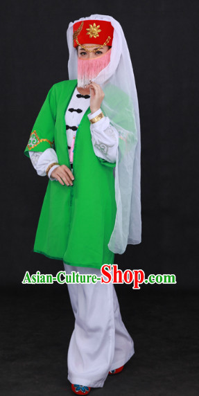 Sala Ethnic Minority Stage Costumes and Hat for Girls