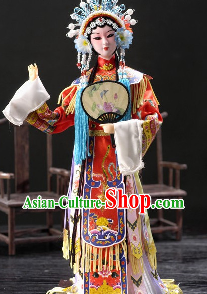 Handmade Beijing Silk Figurine Doll - Peking Opera Yang Guifei Character