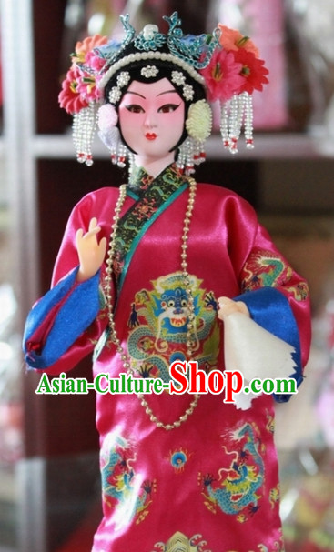 Handmade Traditional China Beijing Silk Figurine - Xiao Taihou Empress