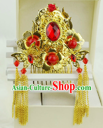 Romantic Chinese Traditional Golden Hair Decorations