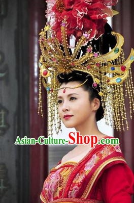 Yang Yuhuan Empress Phoenix Hair Accessories and Wig