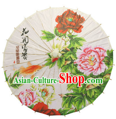 Traditional Chinese Handmade Peony Umbrella