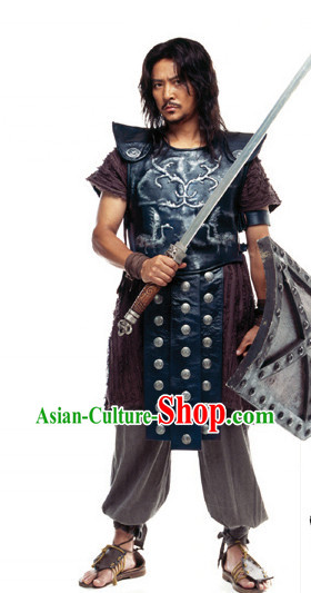 Ancient Korean Knight Armor Costumes Complete Set for Men