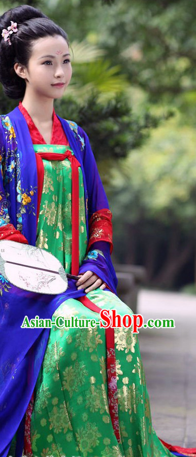 Pure Silk Daxiushan Formal Wear of Royal Chinese Women