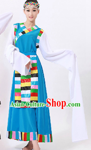 Tibetan Dance Costumes and Headwear for Women