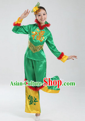 Traditional Asian Dance Costume Complete Set for Women 1