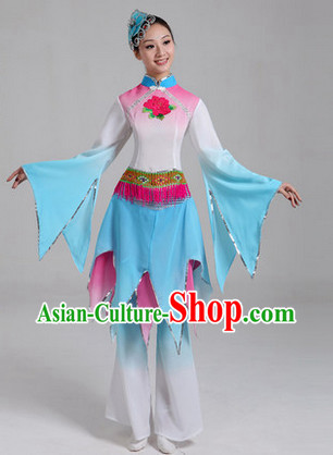 Traditional Asian Dance Costume Complete Set for Women 2