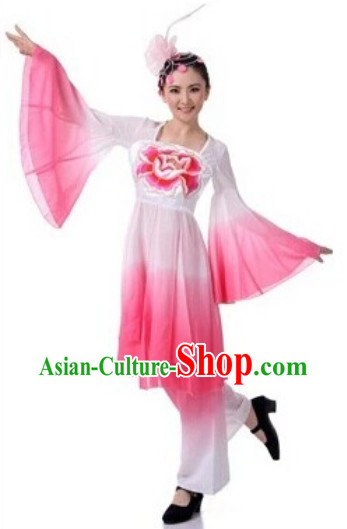Water Sleeves Traditional Classical Dancewear for Girls