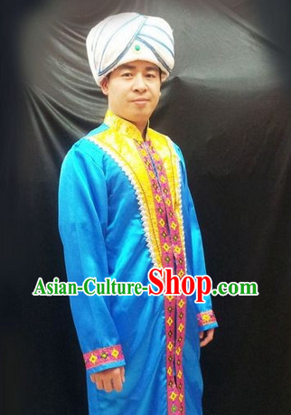 Traditional Indian Clothes and Hat for Men