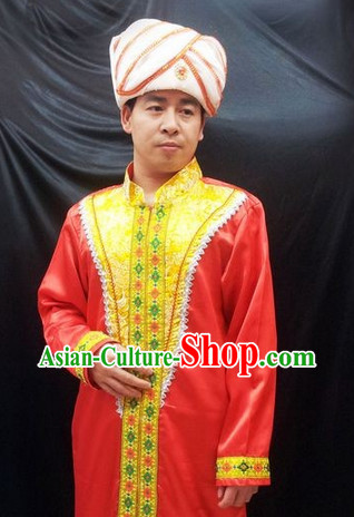 Traditional Indian Dresses and Hat for Men