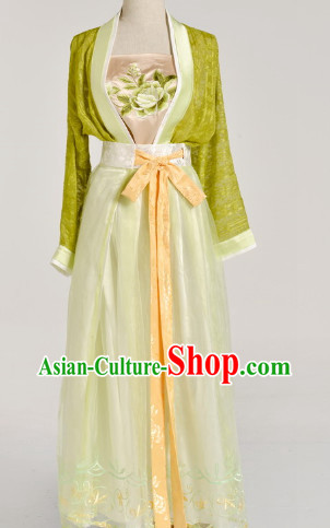Chinese Black Han Fu Clothes for Women
