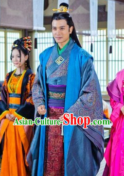 Ancient Chinese King's Son Costumes Complete Set for Men