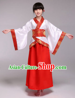 Professional Classical Hanfu Dance Studio Costumes for Children