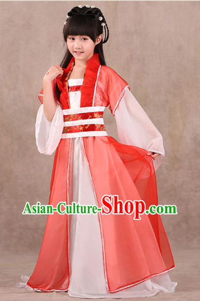 Professional Classical Hanfu Dance Studio Costume for Children