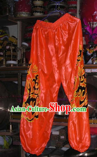 Orange Professional Competiton and Performance Dragon Dancer and Lion Dance Pants