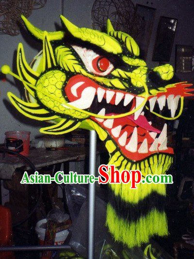 Top Glow in Dark Luminous Dragon Dance Head and Body Costumes Complete Set