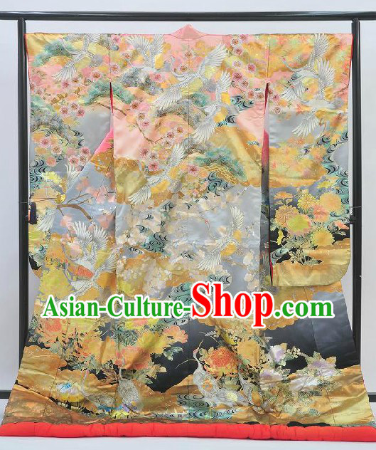 Ancient Japanese Princess Kimono Set for Women