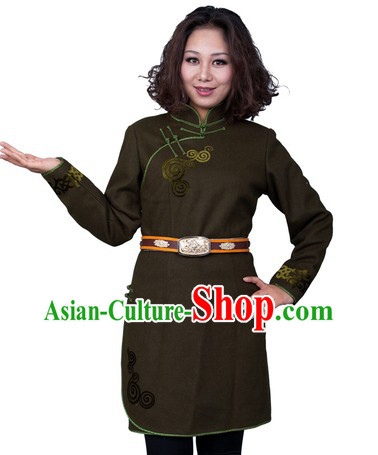 Traditional Chinese Mongolian Long Dresses for Women