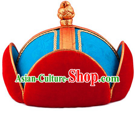 Traditional Chinese Handmade Mongolian Lady Hat