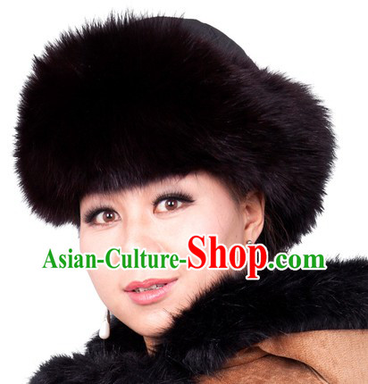 Traditional Chinese Handmade Mongolian Princess Fox Hat