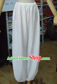 Traditional Chinese White Pants