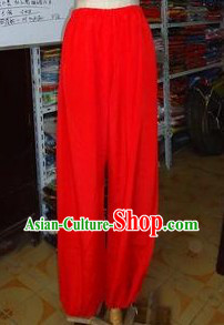 Traditional Chinese Red Pants