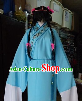 Chinese New Year Parade Shan Cai Tong Zi Zenzai Boy Costumes and Wig